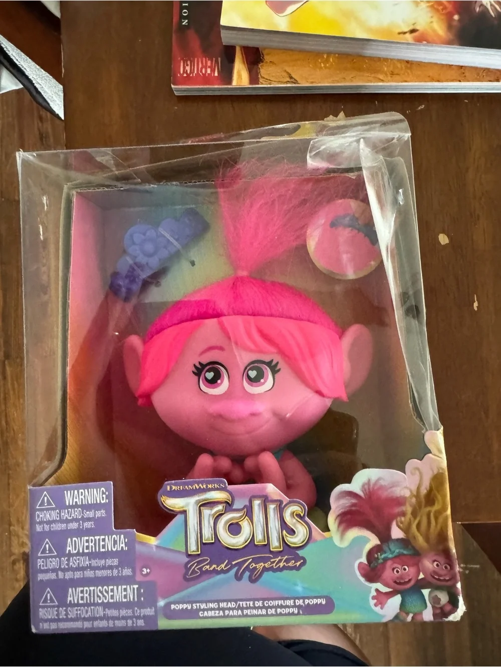 DreamWorks Trolls Poppy Pink Styling Head with Hot Pink Hair